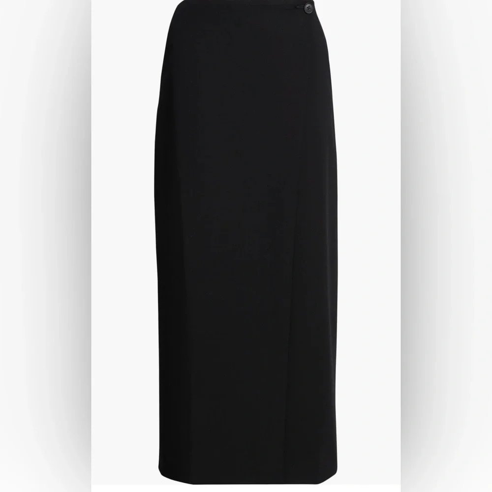 Nordstrom Black Wrap Maxi Skirt NWT - Picture 6 of 6